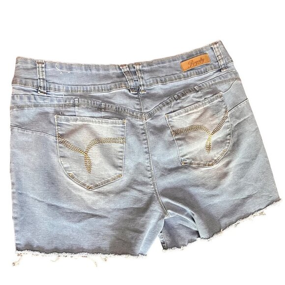 Royal for me Womans Jean Shorts - Picture 3 of 7